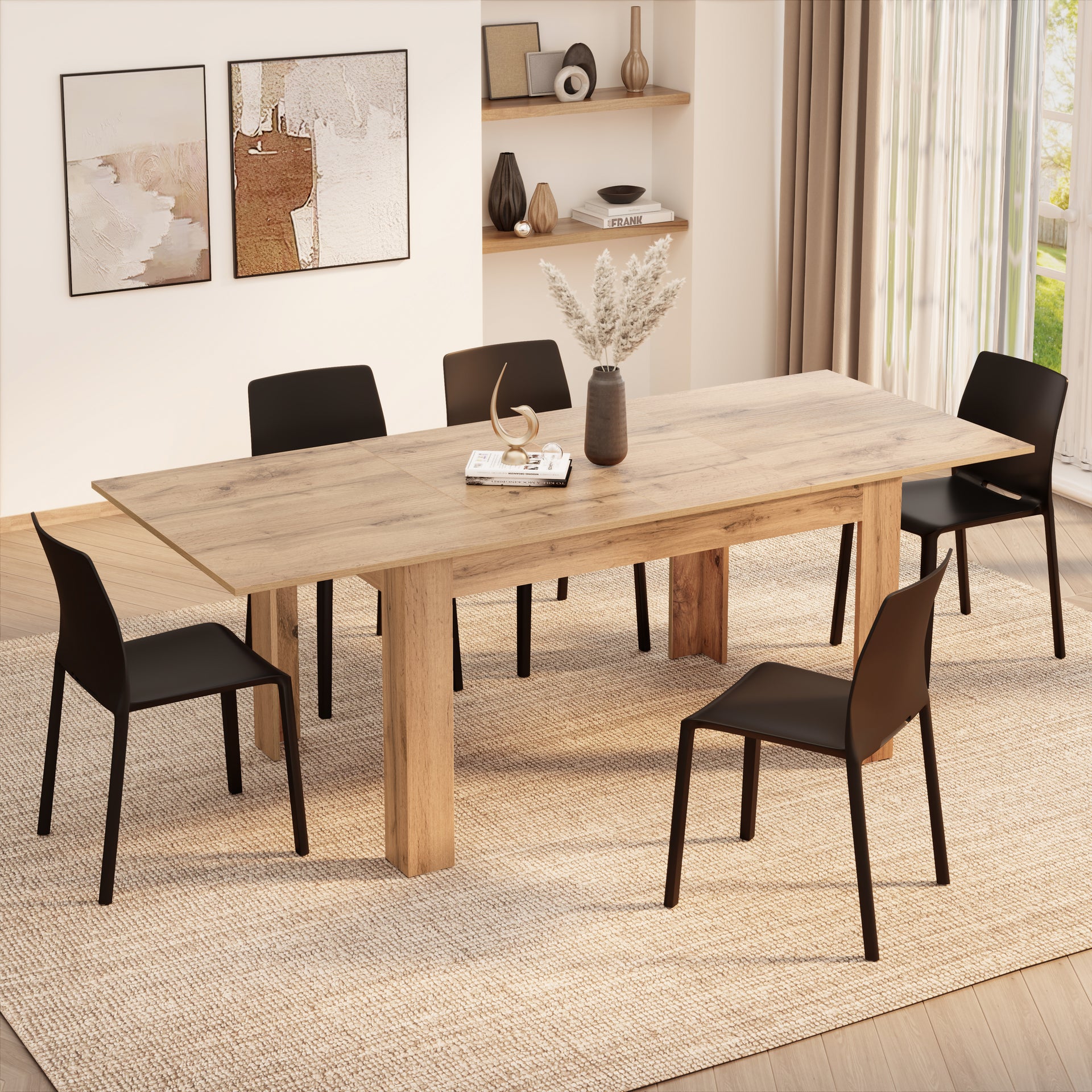 Mobili Fiver EASY 140-220 x 90 cm bois rustique, photographie fabricant